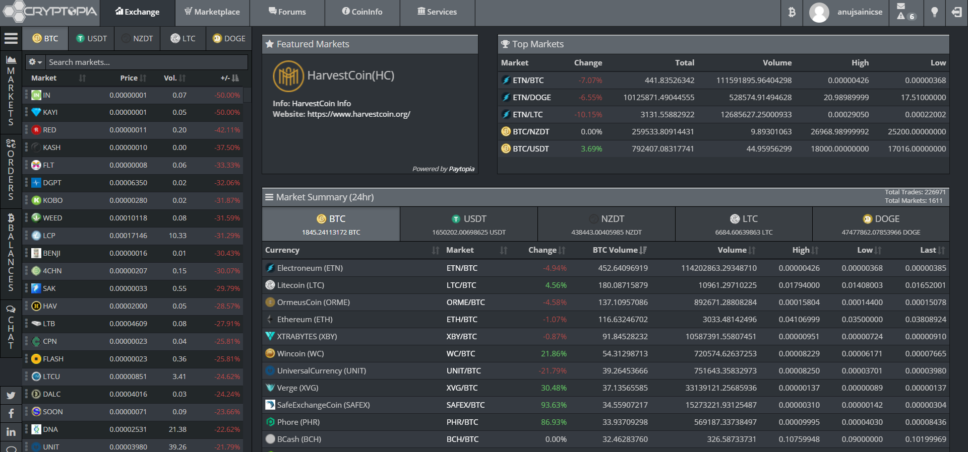 cryptopia exchange