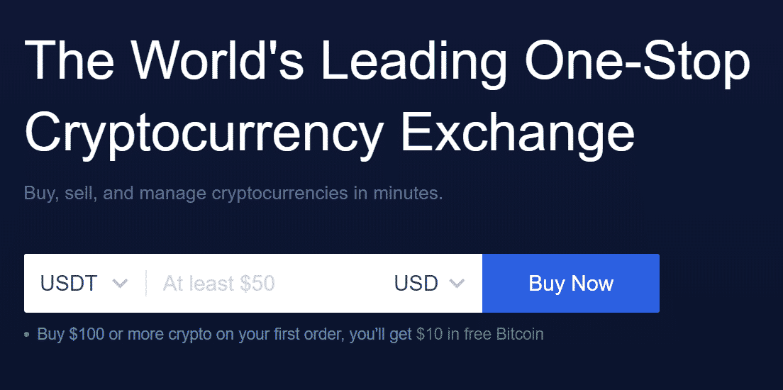 Exchange Sign Up Bonus